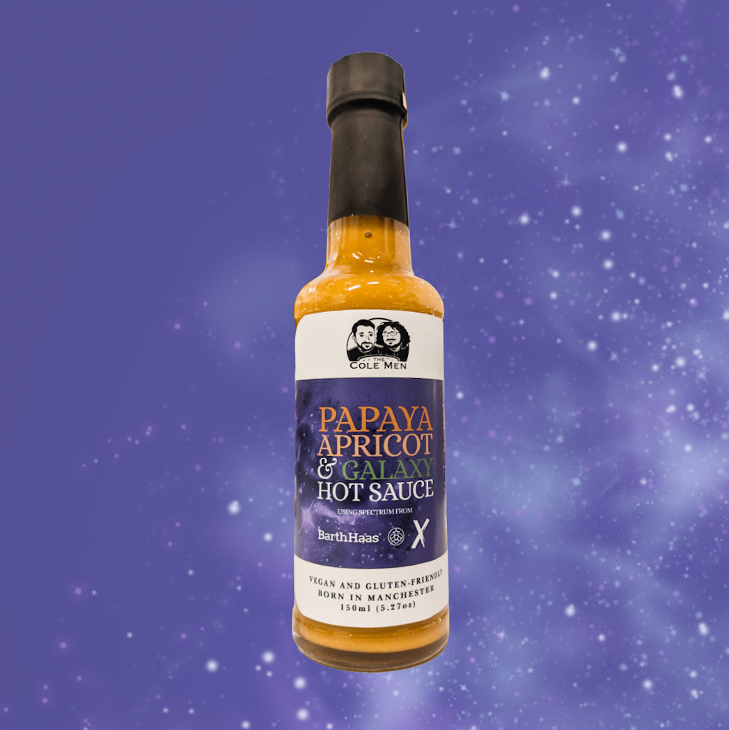 Papaya, Apricot & Galaxy Hot Sauce - The Cole Men & BarthHaas X